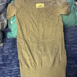 Hollister Heather Gray Knit Top